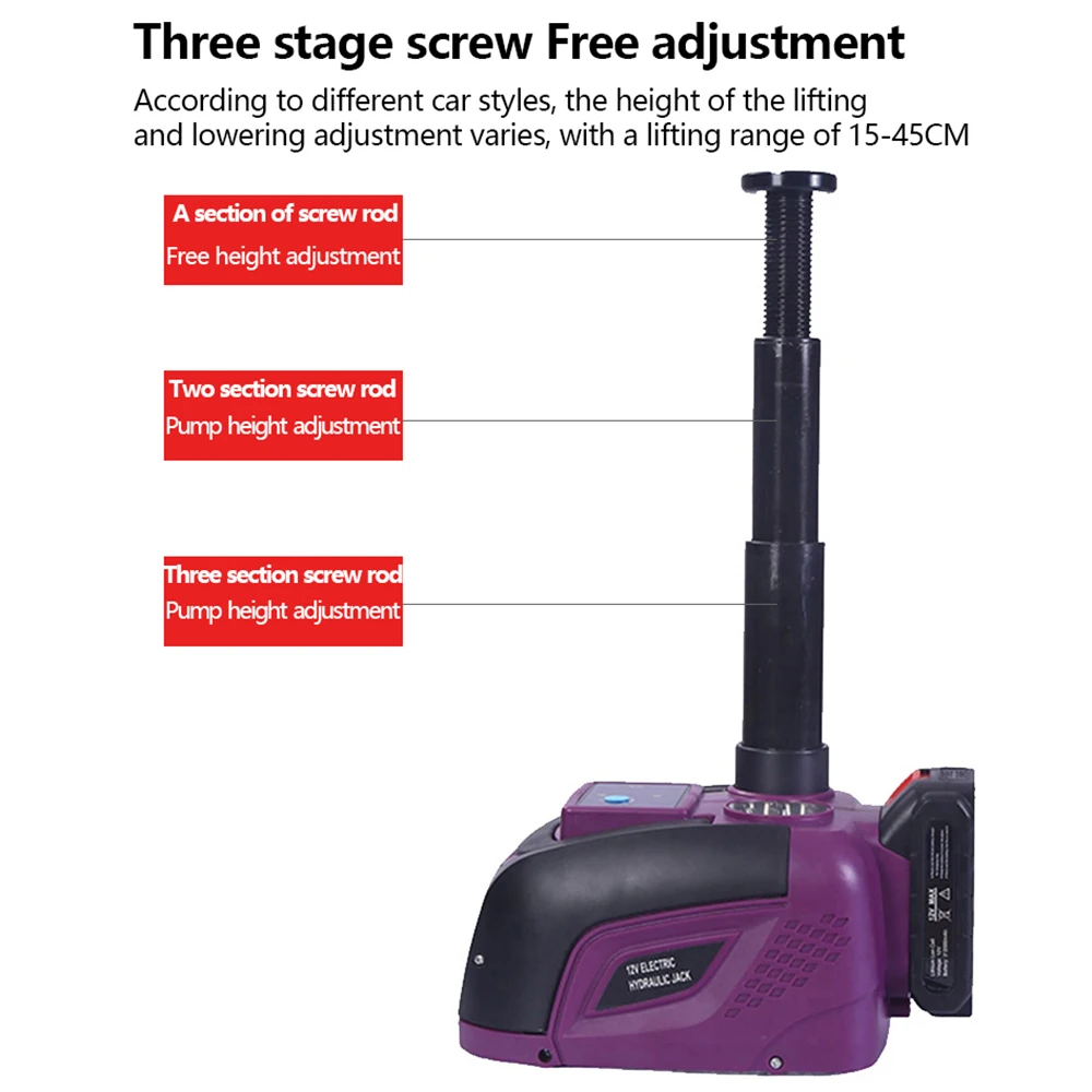 Беспроводной Электрический домкрат 5T портативные гидравлические домкраты с