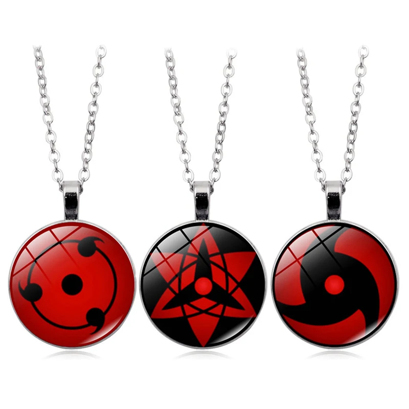 Аниме ожерелье с глазом Sharingan для мужчин и женщин, украшение ювелирных изделий Uchiha Itachi Cosplay, подвески на шею, игрушки для детей, подарки.