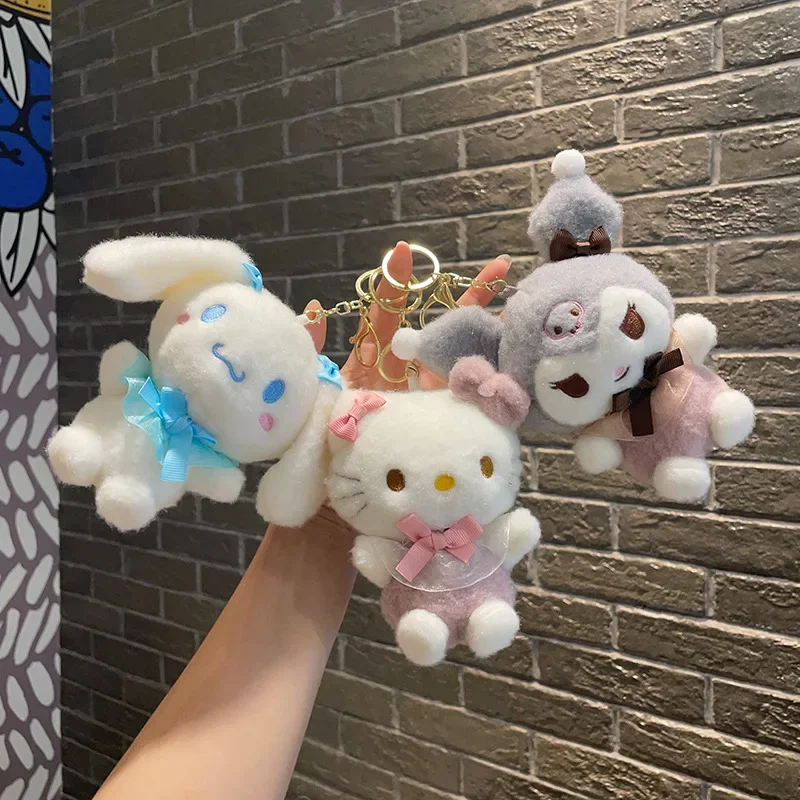 Брелок Moniso Sanrio Hello Kitty плюшевый брелок с надписью Моя Мелодия Kuromi Cinnamoroll женская