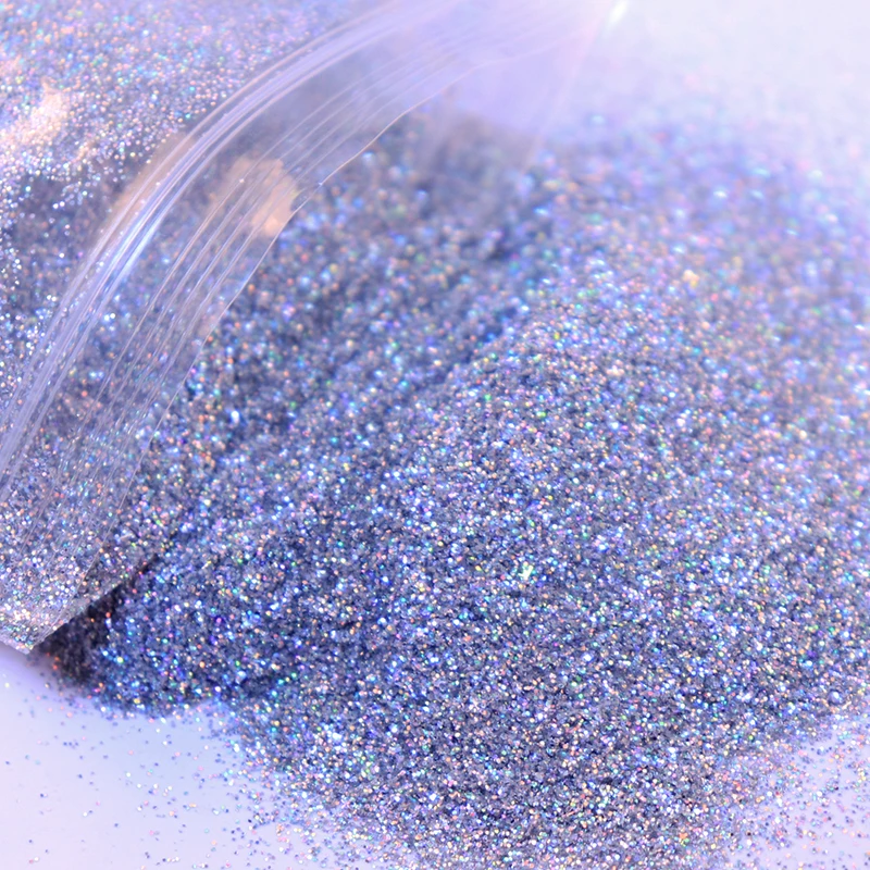 

50G Holographic Laser Nail Glitter Powder Sparkly Gold Silver Nail Fine Glitter Pigment Dust Nail Art Decorations Manicure Tools