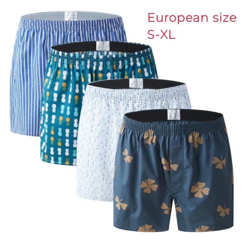 

Мужское нижнее белье, мужские трусы, мужские трусы, шорты-боксеры, хлопковые полосатые свободные удобные шорты для дома