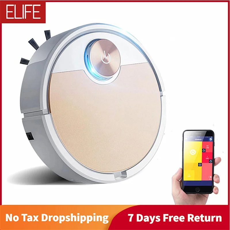 

2022 es06 vacuum cleaner robot phone app remote control smart wireless sweeping vacuum cleaner for home 2000pa strong suction
