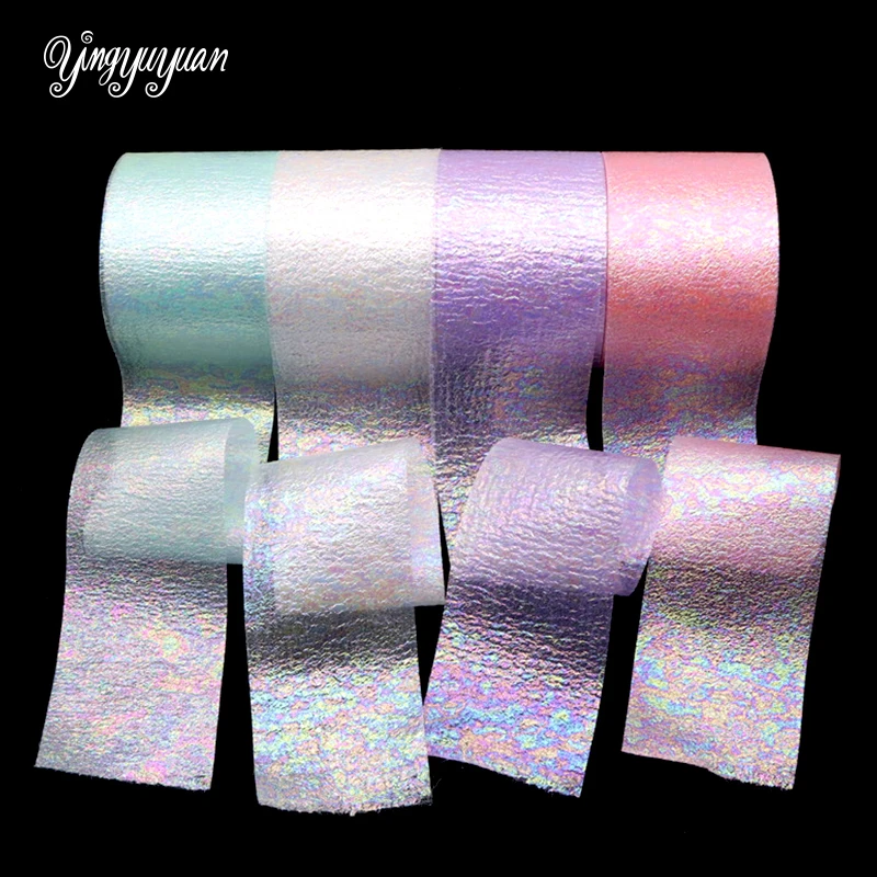 

6cm 25Yards Glitter Oil Bright Snow Seersucker Ribbons Lace Gauze Handmade Tape Party Decoration DIY Bowknot Accessories