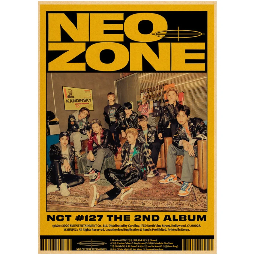 Настенные плакаты Nct 127 Художественная печать изображение дома спальни настенные