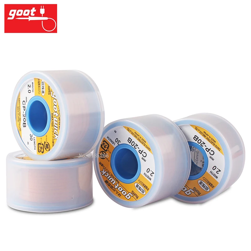 100% новый бренд оригинальные японские фитили для распайки GOOT оптовая длина