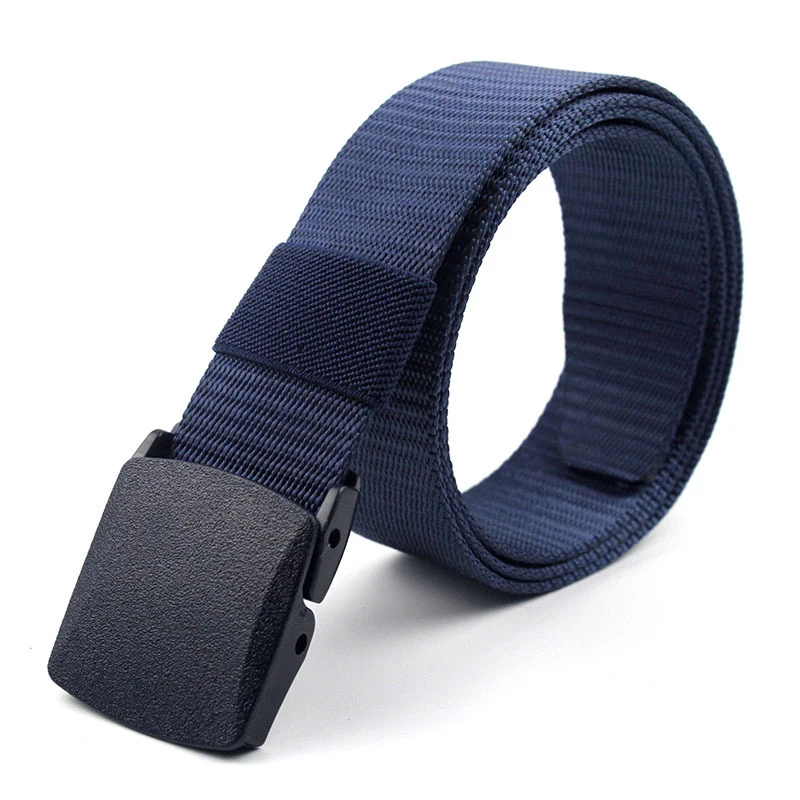 Men'S Belt Wearable Waist Waistband With Plastic Buckle Military Accessory Outside Training Casual Nylon New Fashion Hot