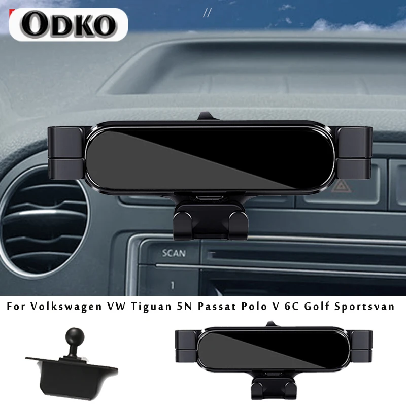 Регулируемый автомобильный держатель телефона для Volkswagen VW Tiguan 5N Passat Polo V 6C Golf