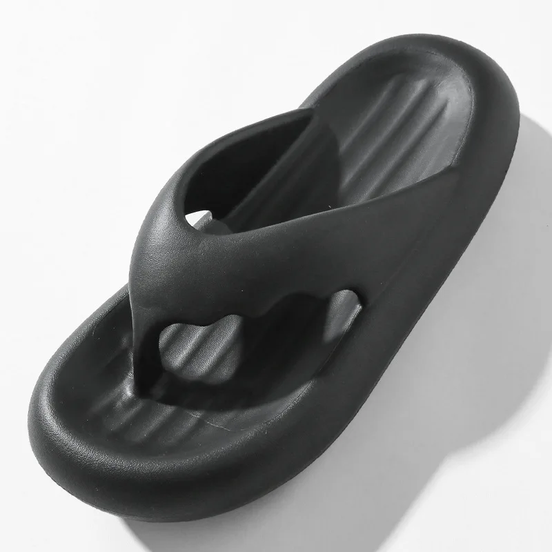 Couple Fashion Simplicity Flip Flops Women Heighting Platform Beach Slippers Soft EVA Non-slip Slides Summer Leisure Flat Shoes