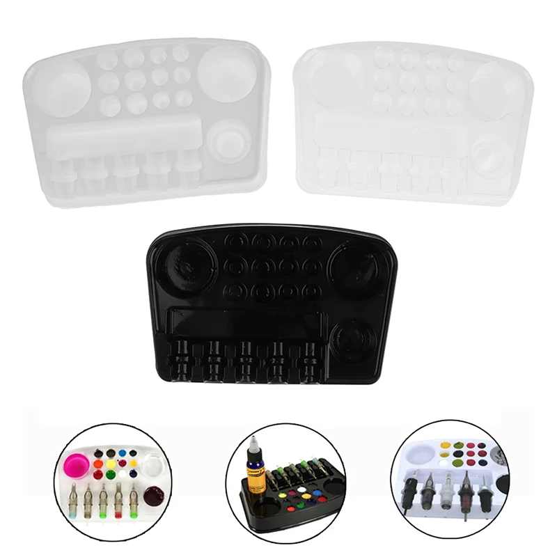 

Disposable Tattoo Holder Tray Disk Stand Rack Storage Container Ink Pigment For Tattoo Ink Pigment Accessories