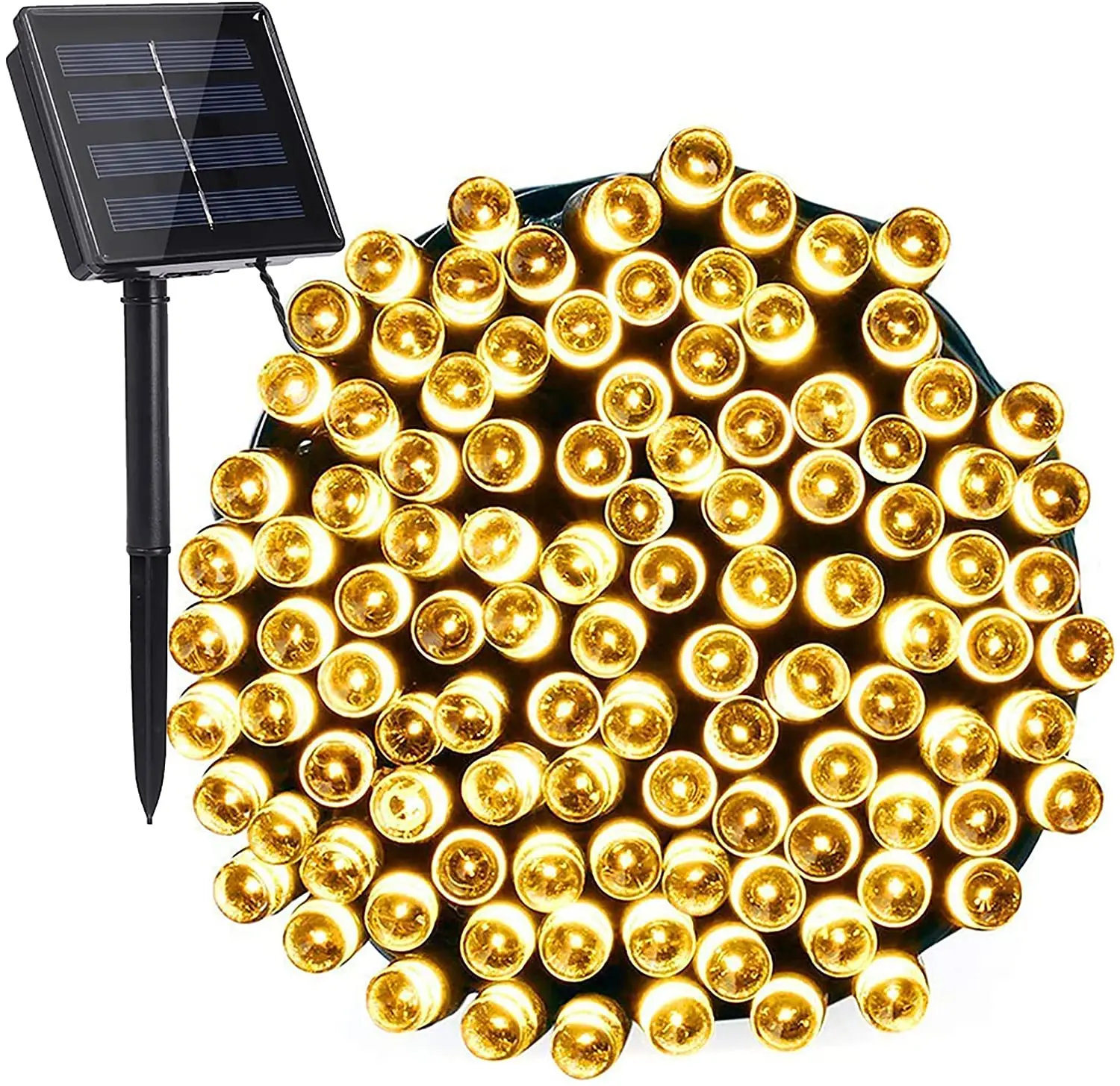 Led Solar String Lights Outdoor Waterproof Solar Light 8Modes Fairy Lights for Garden Patio Yard Party Decoration
