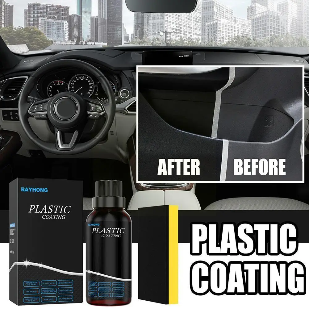 

Rayhong Automotive Plastic Refurbishment Agent Car Agent Wax Dashboard Dust-proof 50ml Interior Refurbishment Polishing Pan I6I7