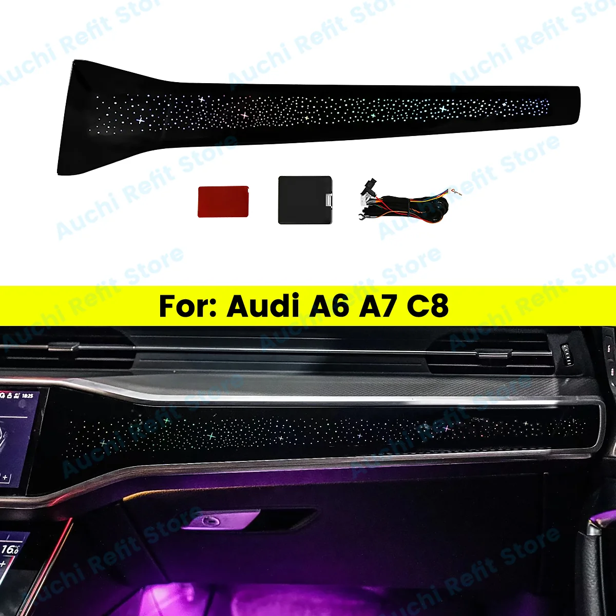 32 - цветные светодиодные лампы звездного неба для Audi A6 A7 C8 RS6 RS7 Автомобили второй