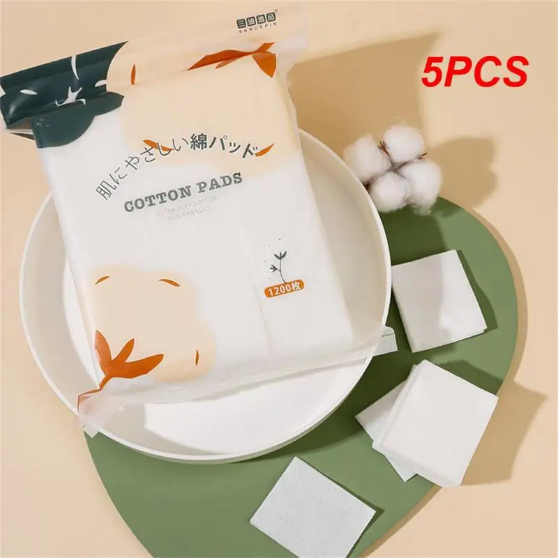 

5PCS set Disposable Makeup Cotton Wipes Soft Makeup Remover Pads Ultrathin Facial Cleansing Paper Wipe Make Up Tool