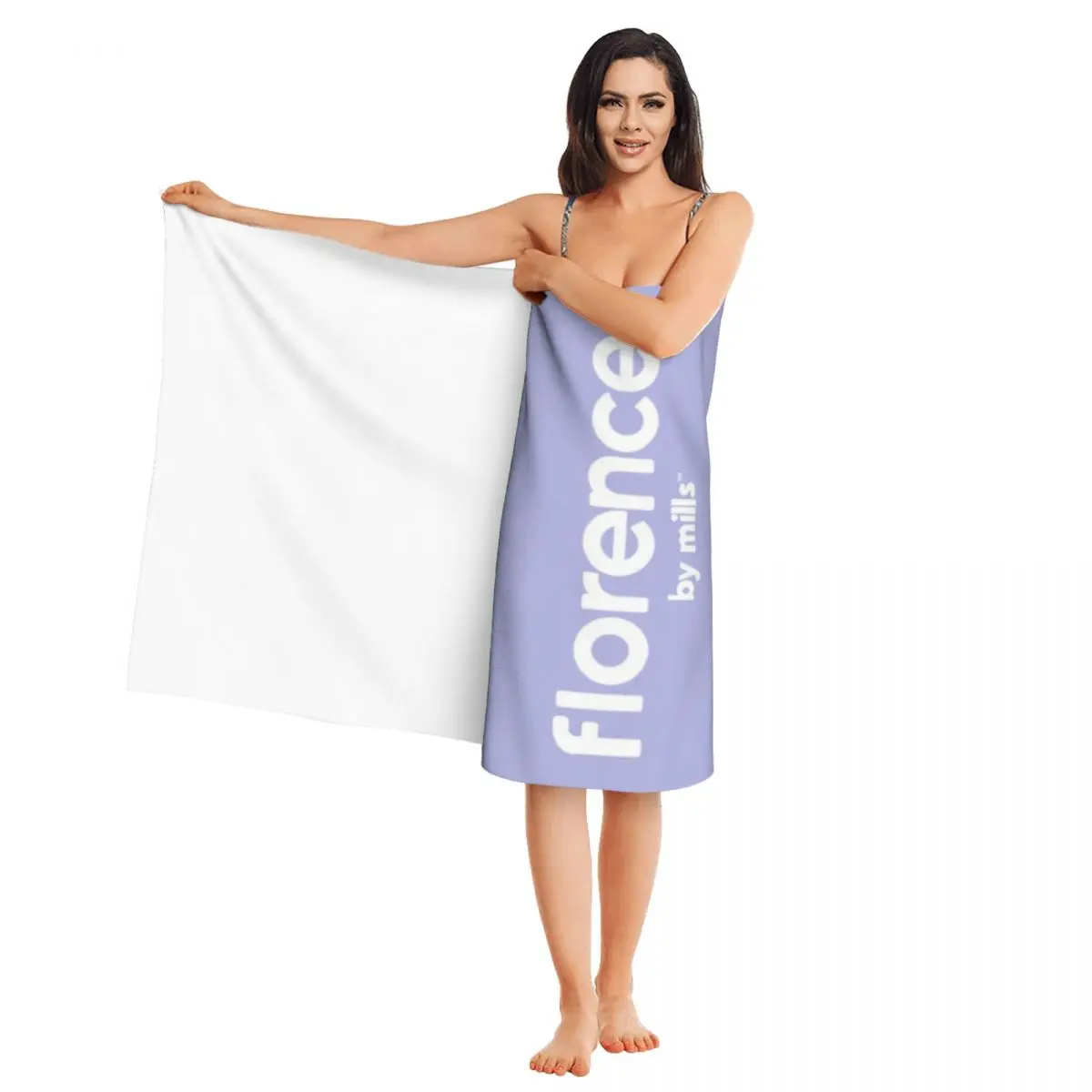 Пляжное полотенце из мягкого льна и микрофибры