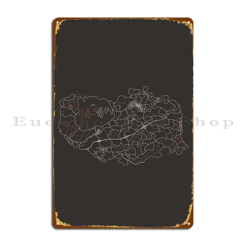 

Карта, металлический плакат, Настенная пещера, железная фотография, проектирование оловянного знака, плакат