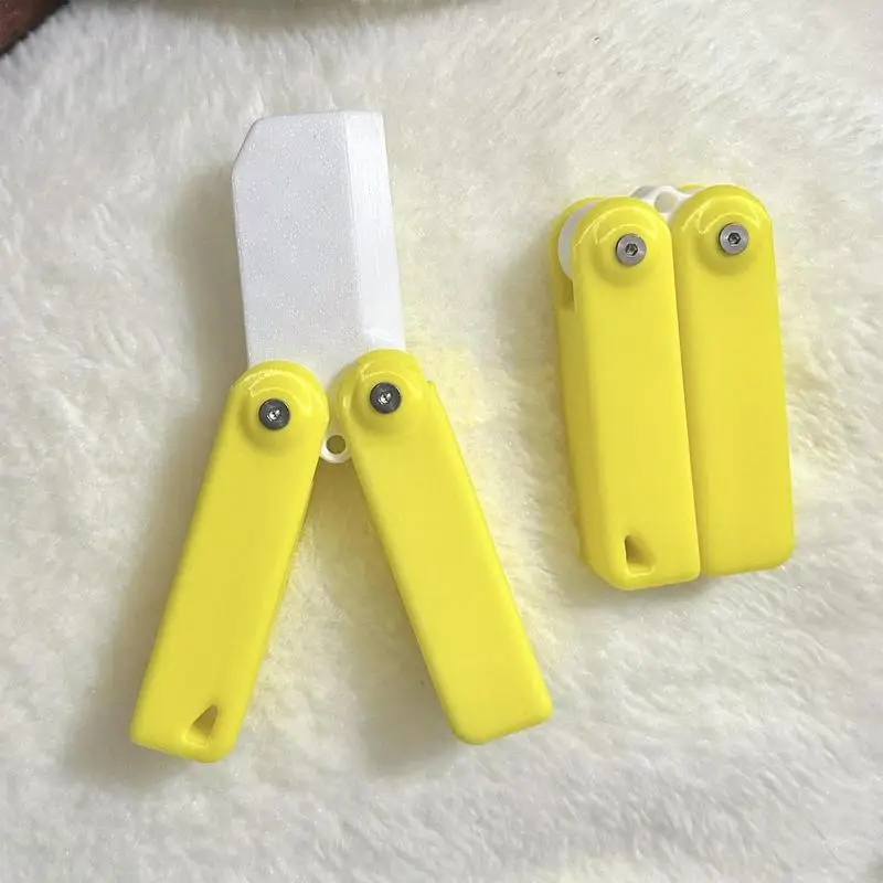 

Graavity Knives Toy Mini 3D Printing Children Decommpression Fidget Toy Banana Butterfly Sensory Stress Relief Knives For Adults
