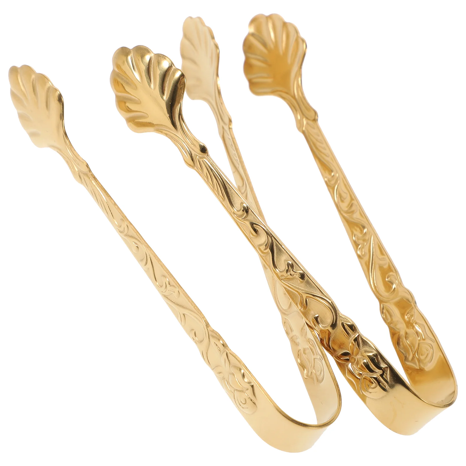 2 шт. металлические зажимы для еды кубики конфет и сахара серебряные