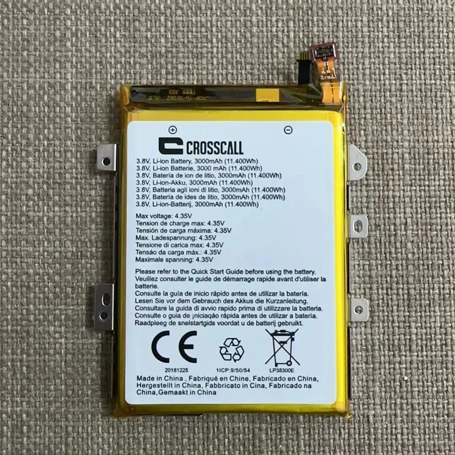 

New original 3.8V 3000mAh Battery for Crosscall Trekker M1 Smartphone