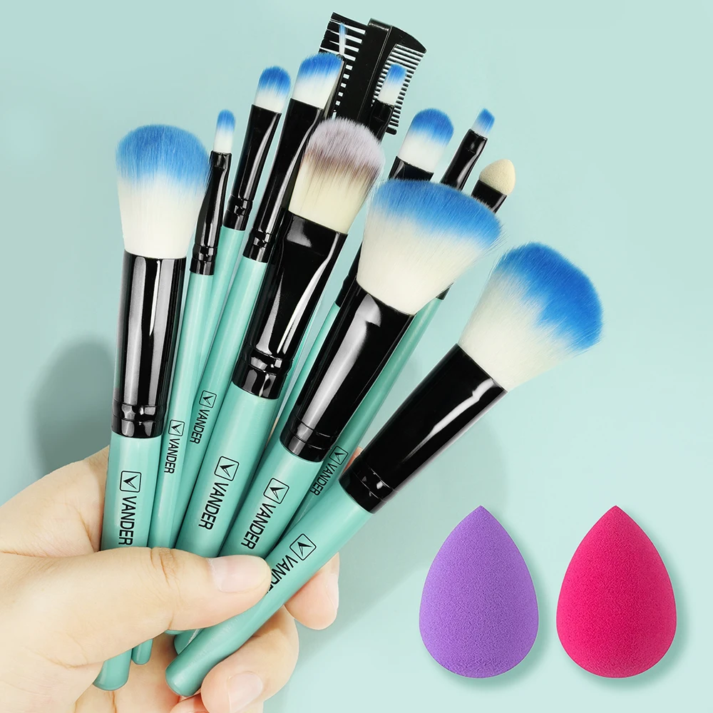 

8-13Pcs Makeup Brushes Set Cosmetics Concealer Brush Blush Powder Eye Shadow Kabuki Foundation Brush Makeup Sponge Beauty Tools