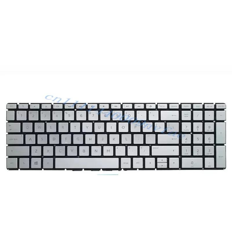 Фото Клавиатура для ноутбука US с подсветкой для HP 15-BS000 15-BS009CA 15-BS013DX 15-BS014CY 15-BS015CY 15-BS015DX 15-BS016CY, серебристая, 0.3 №2