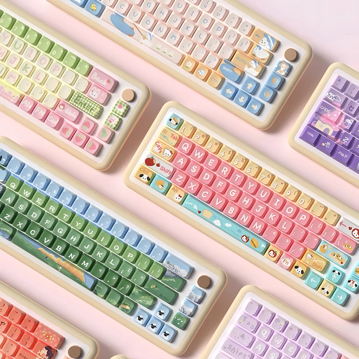 

MDA Keycaps Cartoon Keycap PBT Dye Sublimation MDA Profile Keycap For Cherry Gateron MX Switch Gaming Mechanical Keyboard Keycap
