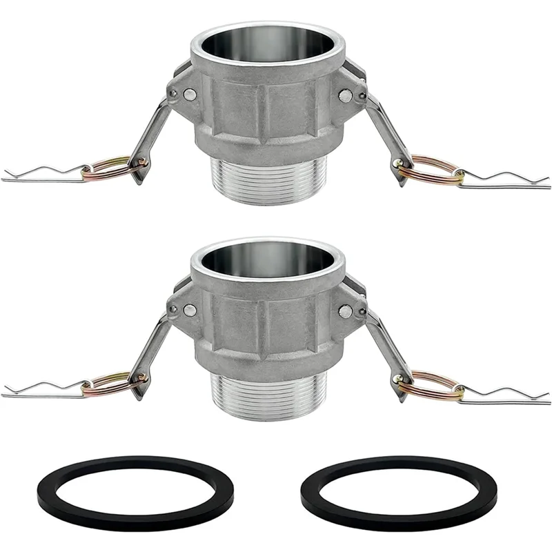 Фото Фитинги для шлангов FLYY-B Type: алюминиевые фитинги типа Cam and Groove, фитинг Cam Groove для шлангов 2 дюйма, алюминиевый фитинг Camlock, часть B №1