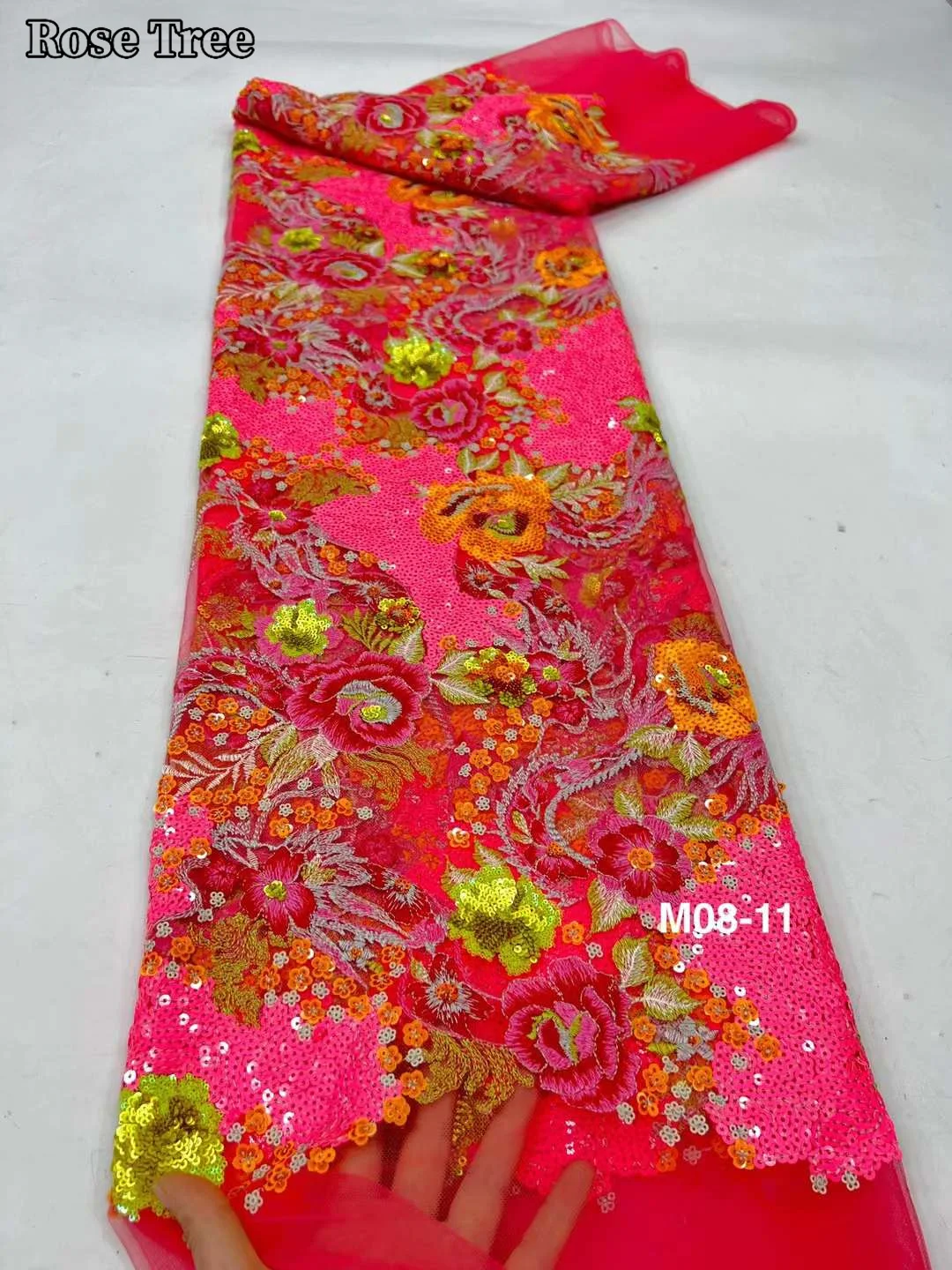 Роскошные африканские кружевные ткани 2024 бусин вышивка женское синее Тюлевое