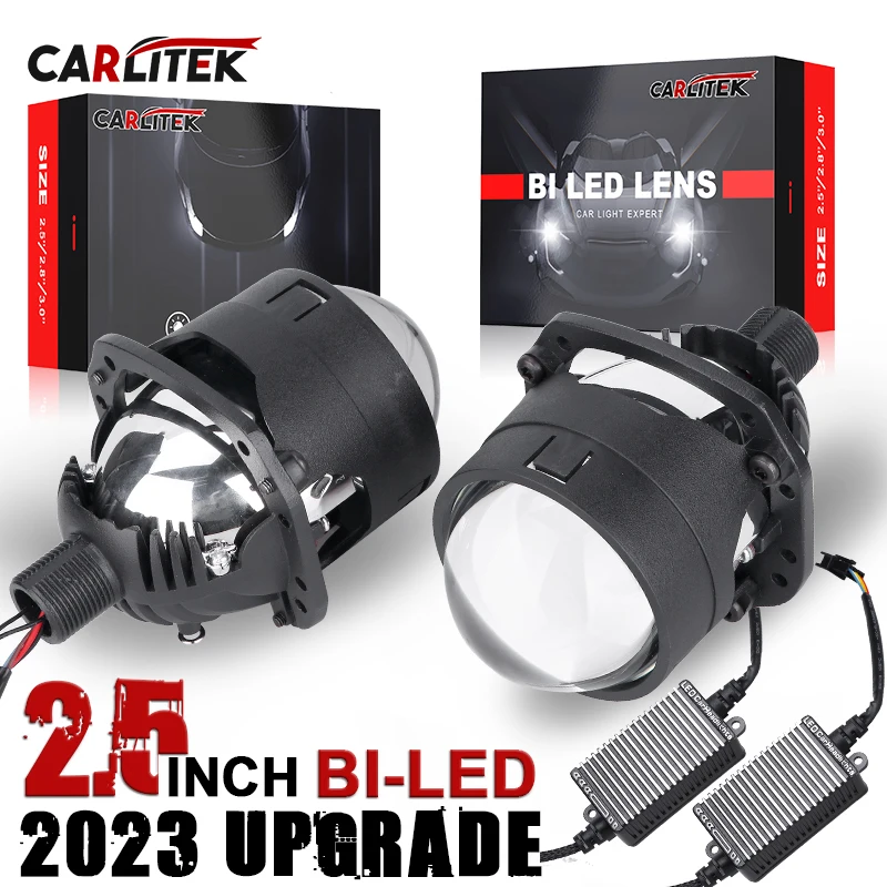 

Angel Eyes Bi Led Lens Halo Lights Projectors For H4 H7 9005 9006 Car Headlights High Low Beam 2.5 Inch LED Kits 700W 6000K PTF