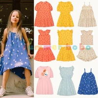 bobo girls summer dresses 2022 new kids designer clothes tc baby girl clothes short sleeve dresses