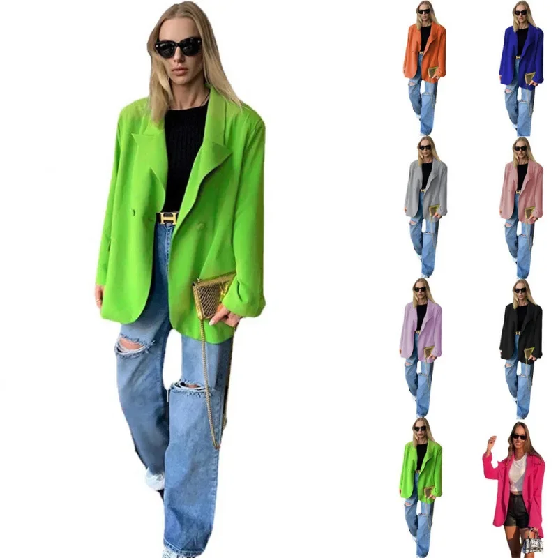 2024 новый модный длинный женский костюм повседневный элегантный маленький для