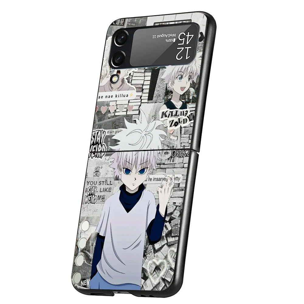 Чехол для телефона в стиле аниме HXH X Hunter Для Samsung Galaxy Z Flip 6 5 4 3 5G ZFlip6 ZFlip5 ZFlip4 ZFlip3