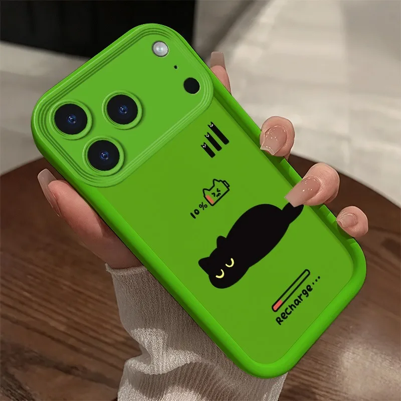 Чехол для телефона Lazing Cat для iPhone 18 17 Air 16 15 14 Pro Max Plus 13 12 Mini 8 7 X Xs, мягкая задняя крышка из ТПУ, разноцветный (art.: 3920dca23be0e) - 3920dca23be0e