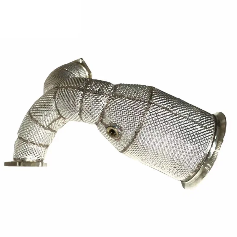 

Head Section High flow Pipes Exhaust Pipes branch downpipe Exhaust Pipe with catalyst For AUDI A8 C8 3.0T 2018-2022