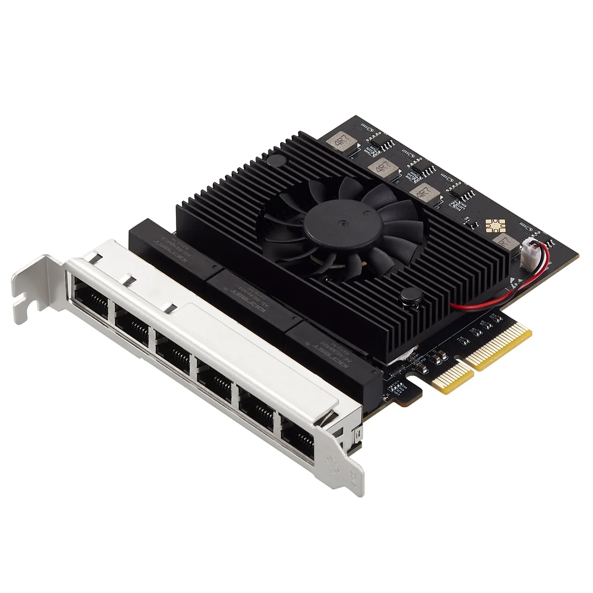 6-портовая гигабитная сетевая карта PCIe 2 5 RJ45 2500 Мбит/с сетевой чип Realtek 8125B для