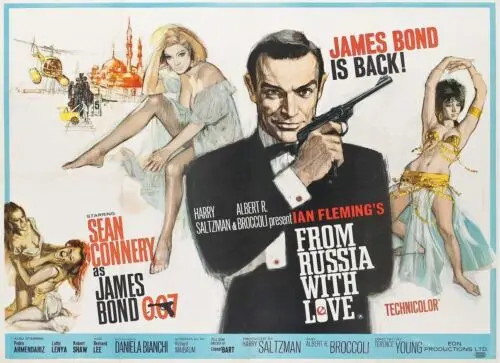 

Металлическая вывеска James Bond From Russia with Love