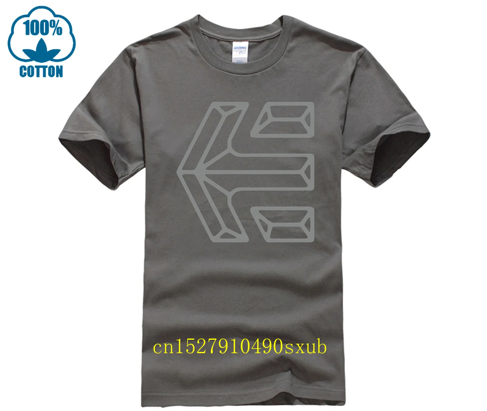 Мужская футболка с коротким рукавом и круглым вырезом