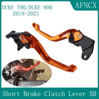duke790 duke890 motorcycle brake clutch lever 5d adjustable short handle fits for ktm duke 790duke 890 2018 2019 2020 2021