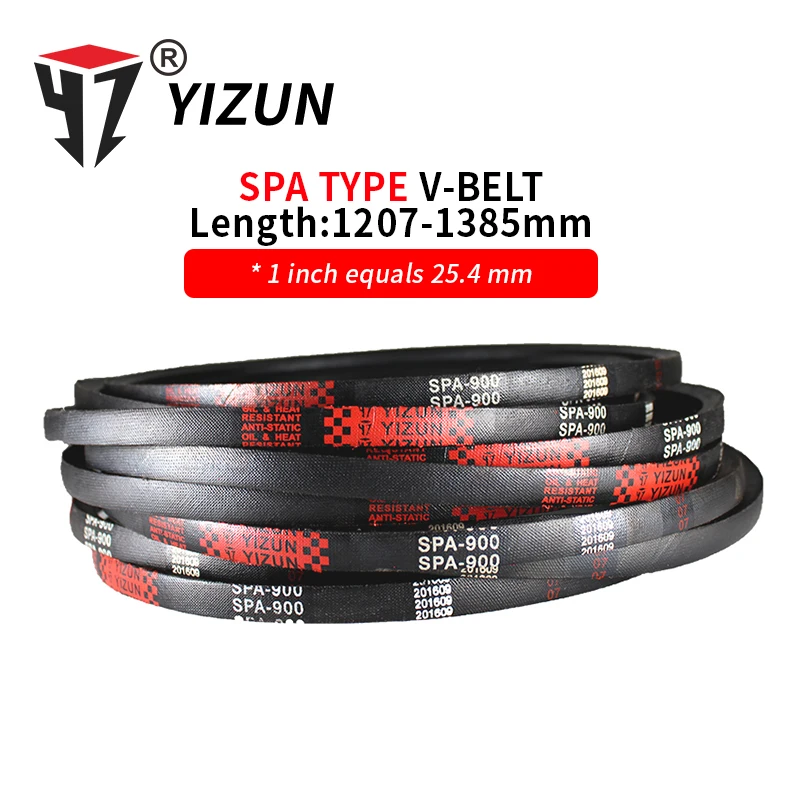 

YIZUN SPA Type SPA1207~1385mm Hard Wire Rubber Drive Pitch length Girth Industrial Transmission Agricultural Machinery V Belt