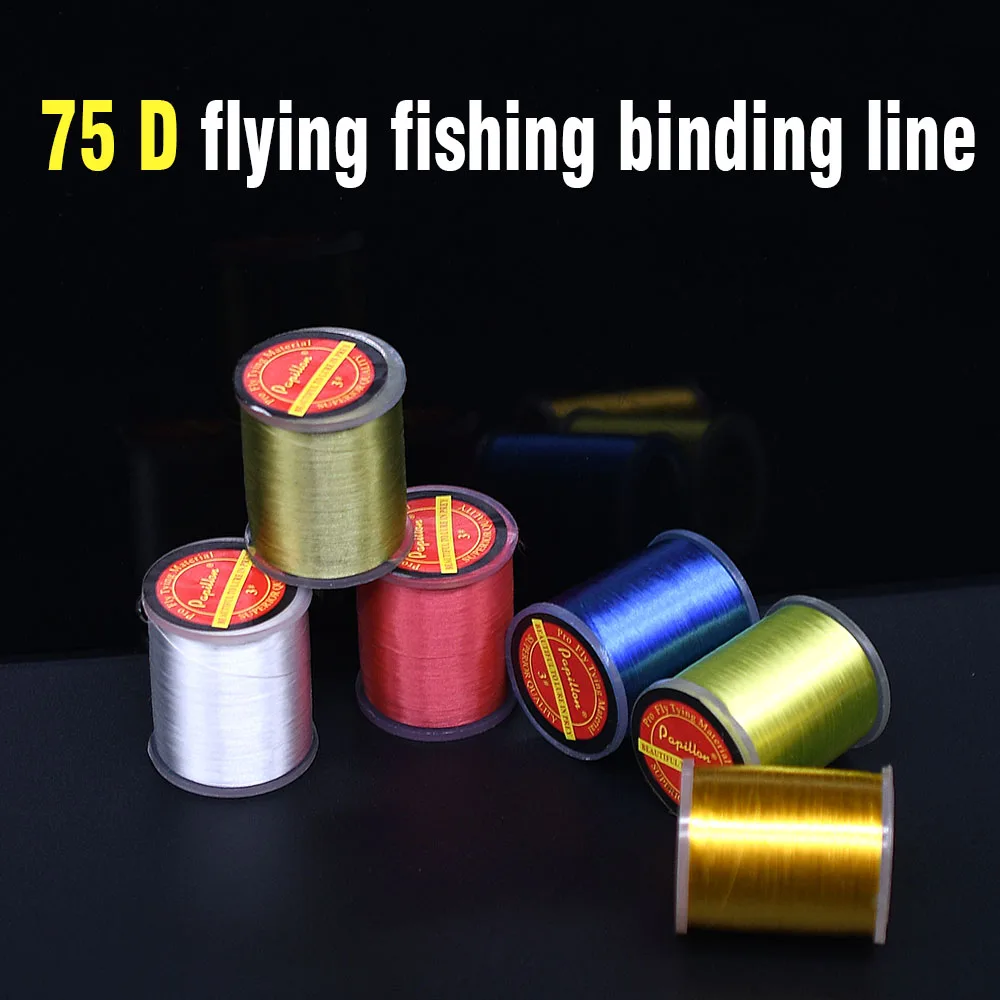 MNFT 2 шт. 75D нитки для завязывания мух Drys нимф маленькие растяжки 6 цветов вощеная