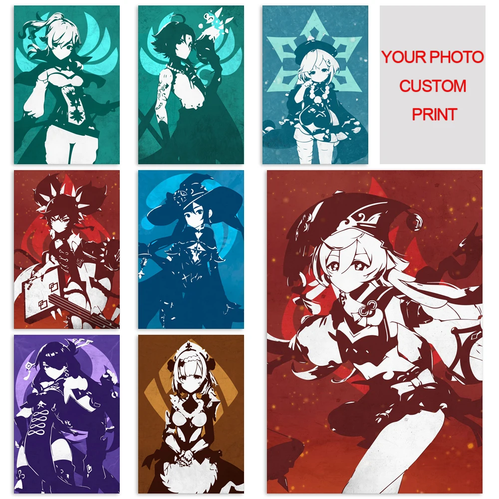 

Genshin Impact Modular Canvas Klee Pictures Albedo Painting Eula Home Decor Game Prints Poster Living Room Modern Wall Artwork