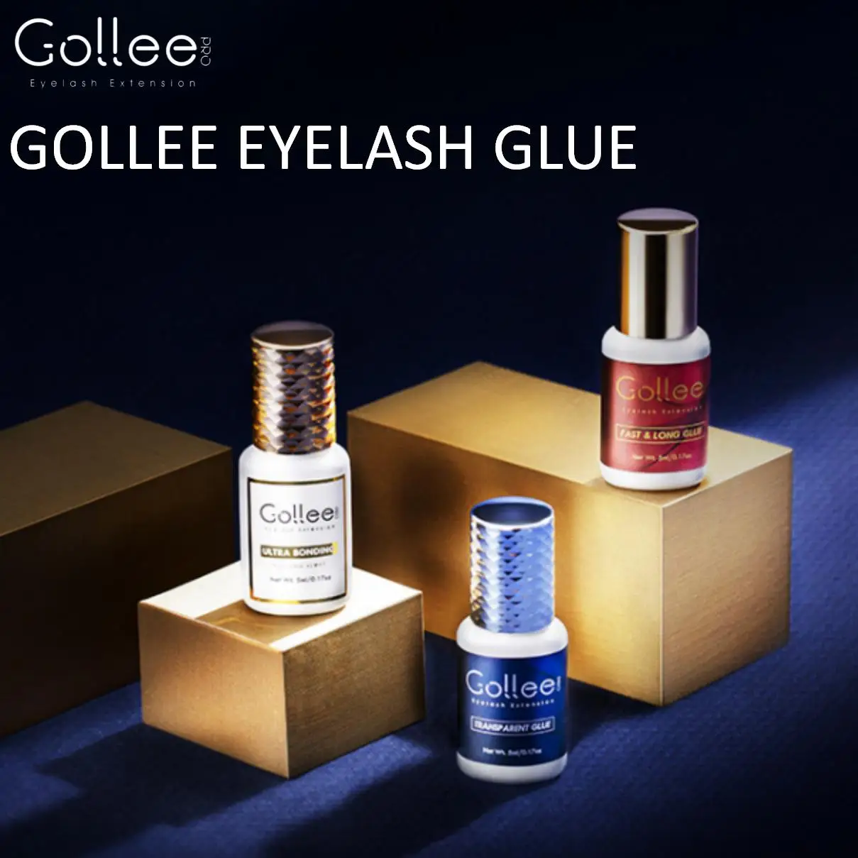 Фото Клей для наращивания ресниц Gollee: без жжения, без запаха, без раздражения, быстросохнущий (1-2 секунды), держится 7-8 недель. Принадлежности для макияжа. №2