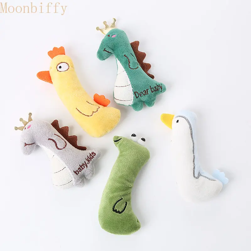 Pet Cat Toys Paradise Plush Dinosaur Dolls Contains Catnip Interactive Toys Cat House Plays Animal Shaped Puppets Cat Supplies