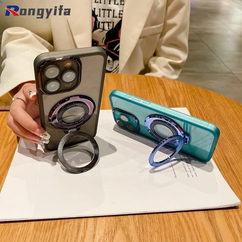 Чехол для телефона Huawei Nova Y70 Plus Y90 Y61 9 SE Honor X8 5G X6 X6S X7 X9 магнитный круглый бампер с