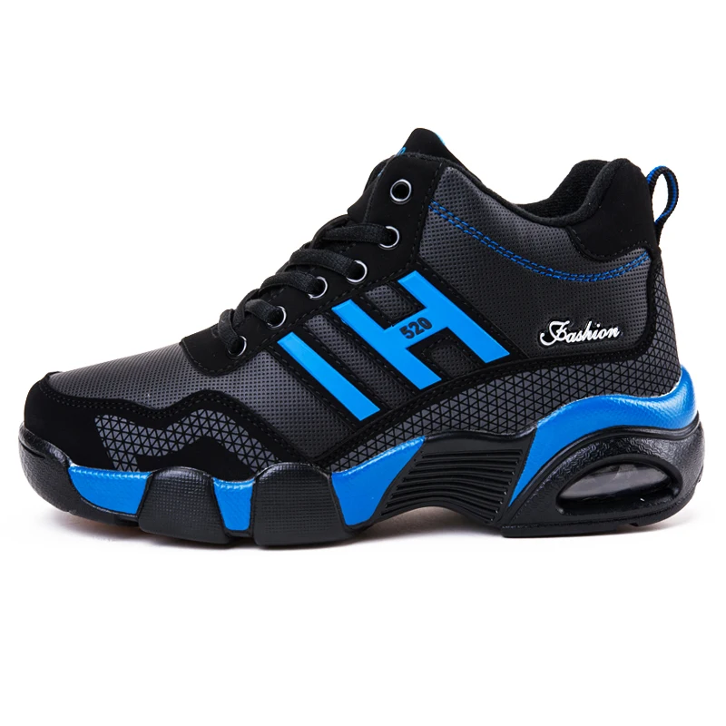 

Winter Leather Boots Men Waterproof Men's Sneakers Warm Trekking Work Casual Shoes Men Autumn Anti-slip High-top Man Sneakers