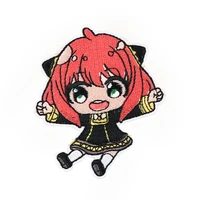 cute anime spy%c3%97family anya embroidered badge patch applique sewing tool cloth iron on patches accessories gifts for friends