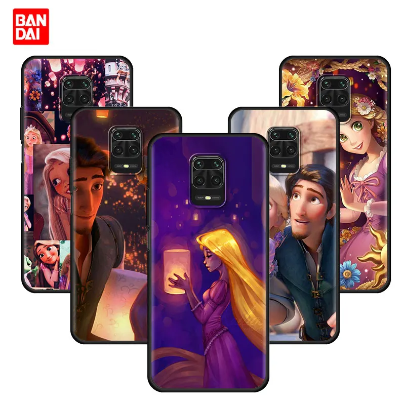 

Cover Case for Xiaomi Redmi Note 7 8 9 9s 10 11 8T 11T Pro Plus 5G 4G Soft Fashion Style Original Luxury Disney Rapunzel Anime
