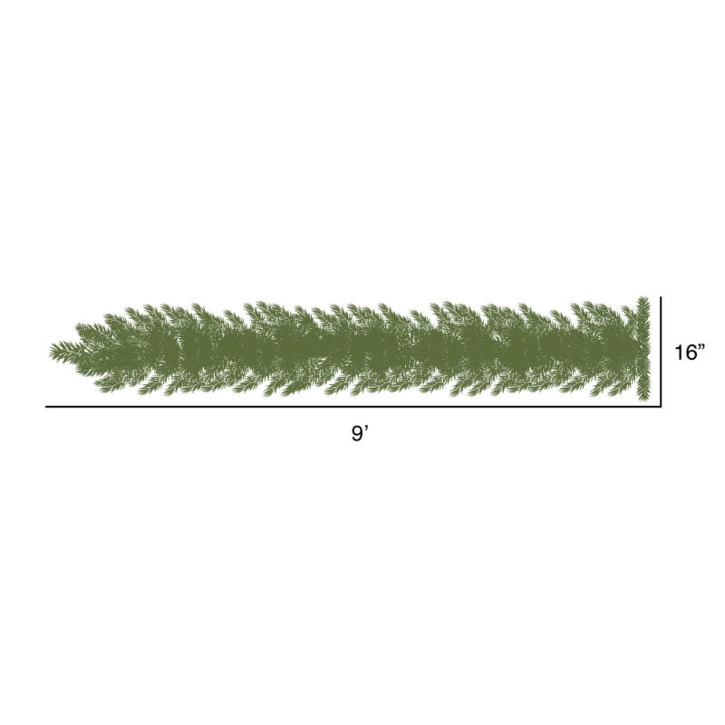 

Snow Ridge Artificial Christmas Garland, Clear Dura-lit Incandescent Lights