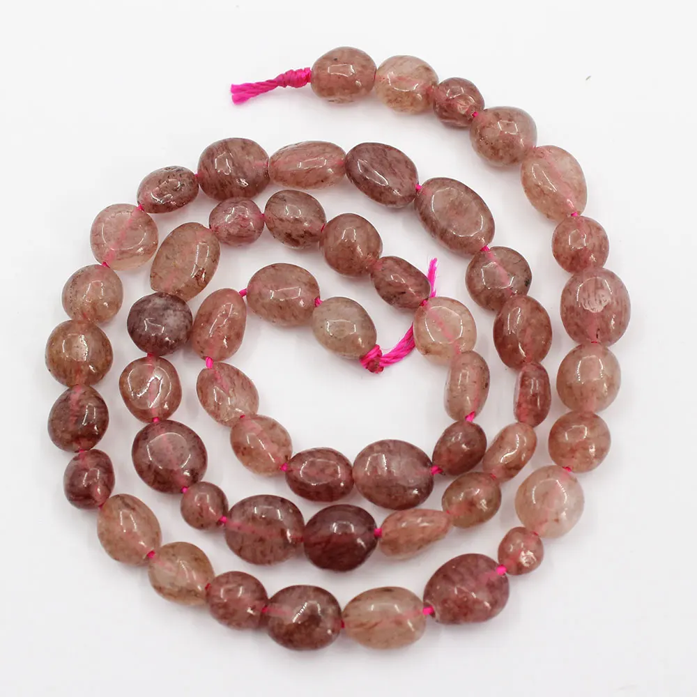 

APDGG 1 Strand 6x8mm Natural Red Muscovite Smooth Nugget Freeform Oval Loose Beads 15.5" Strand Jewelry Making DIY
