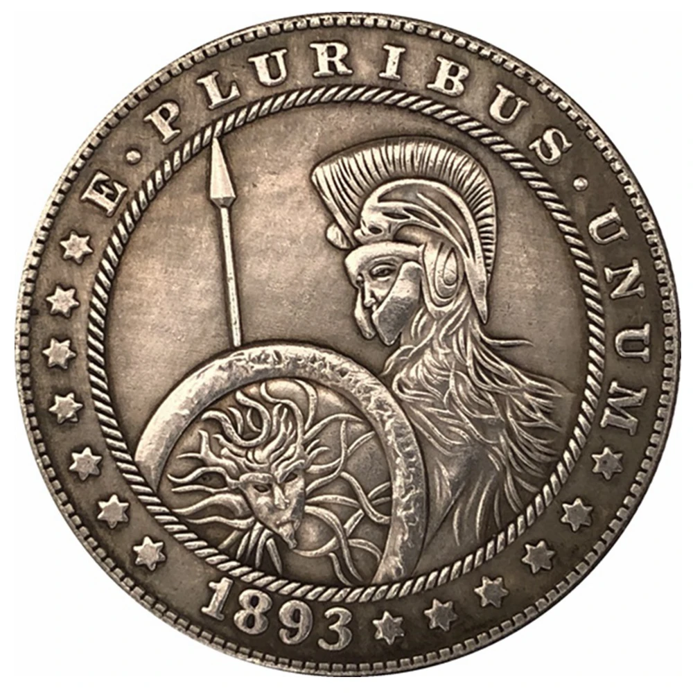 

Hobo Nickel 1893-S, США, монета Моргана, копия модели 118