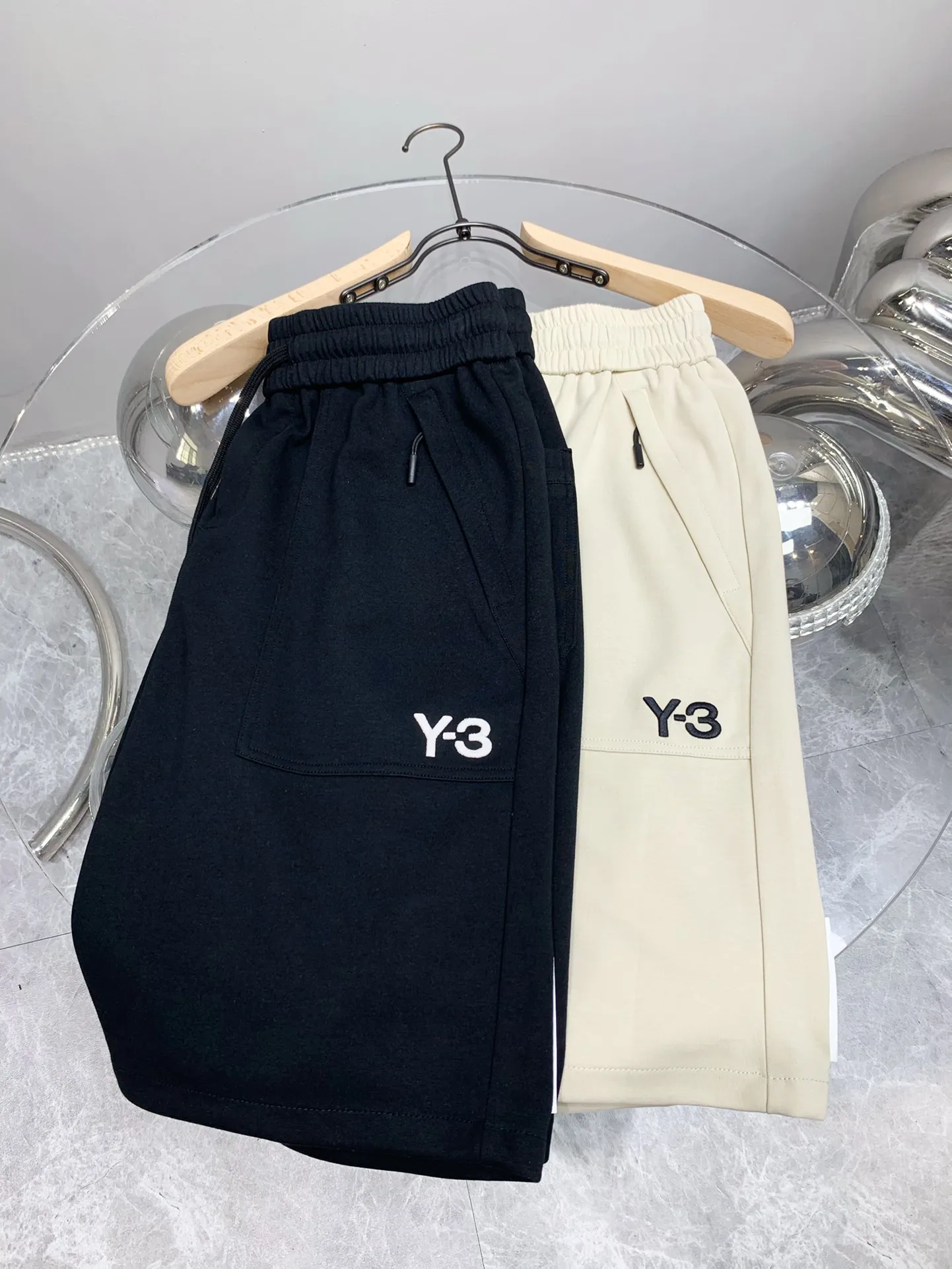 

Y3 Yohji Yamamoto Summer New Pocket Work Shorts Man Fashion Printing Straight Cylinder Versatile Black Half Pants